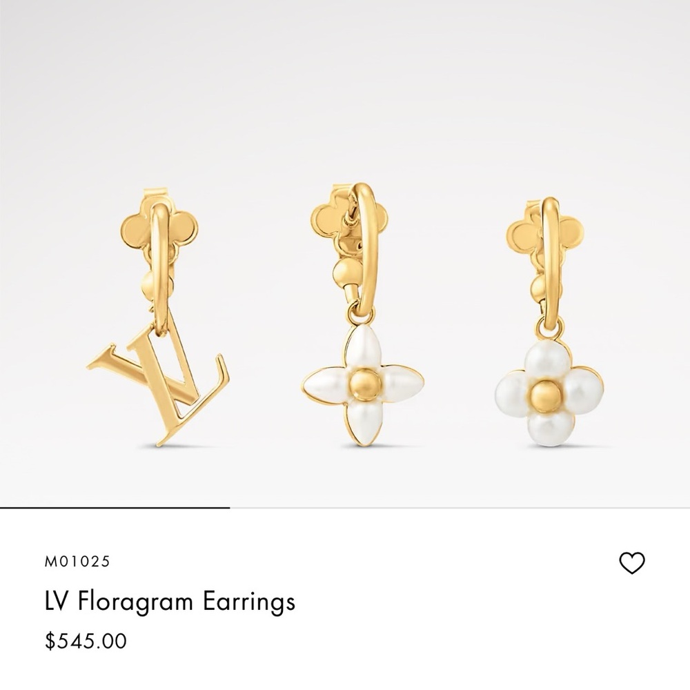 Louis Vuitton Floragram Earrings
